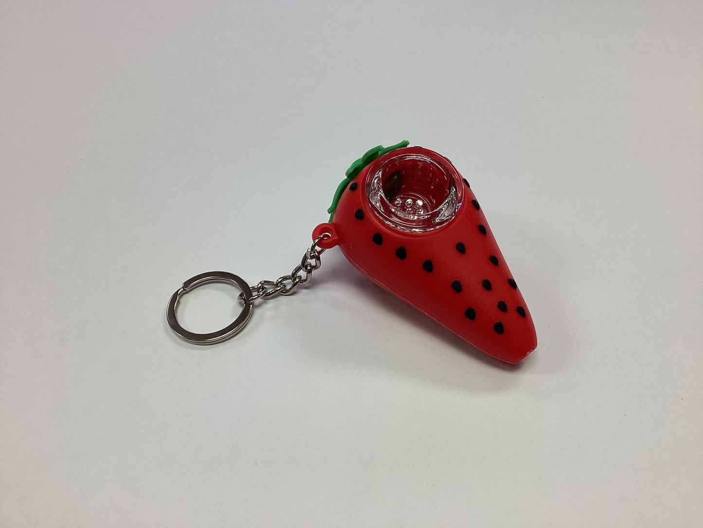 Silicone Hand Pipe Keychain