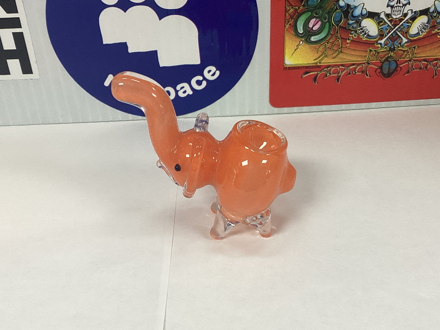 Glass Elephant Hand Pipe