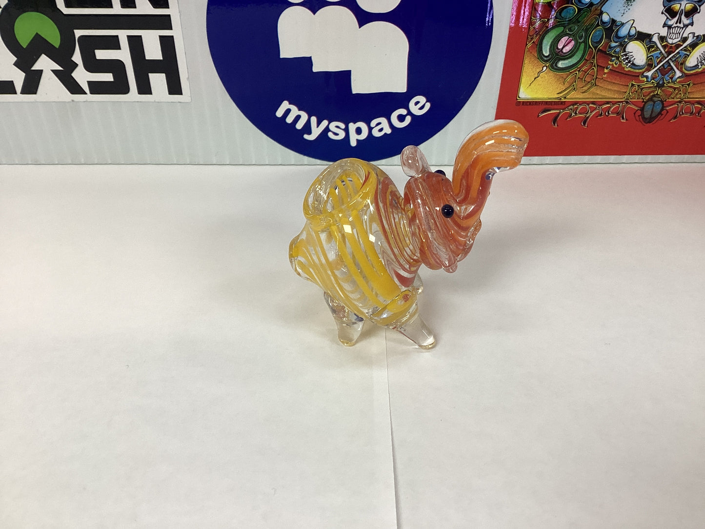 Glass Elephant Hand Pipe