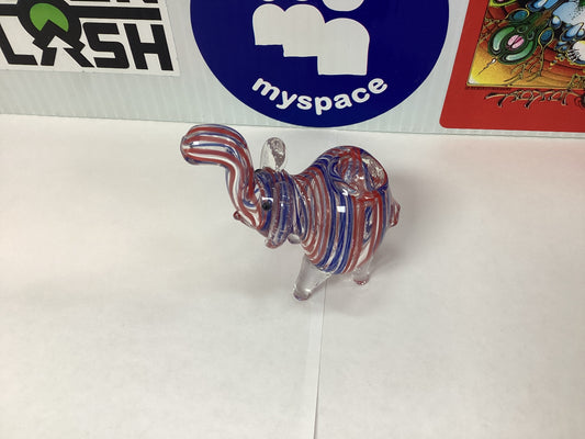 Glass Elephant Hand Pipe