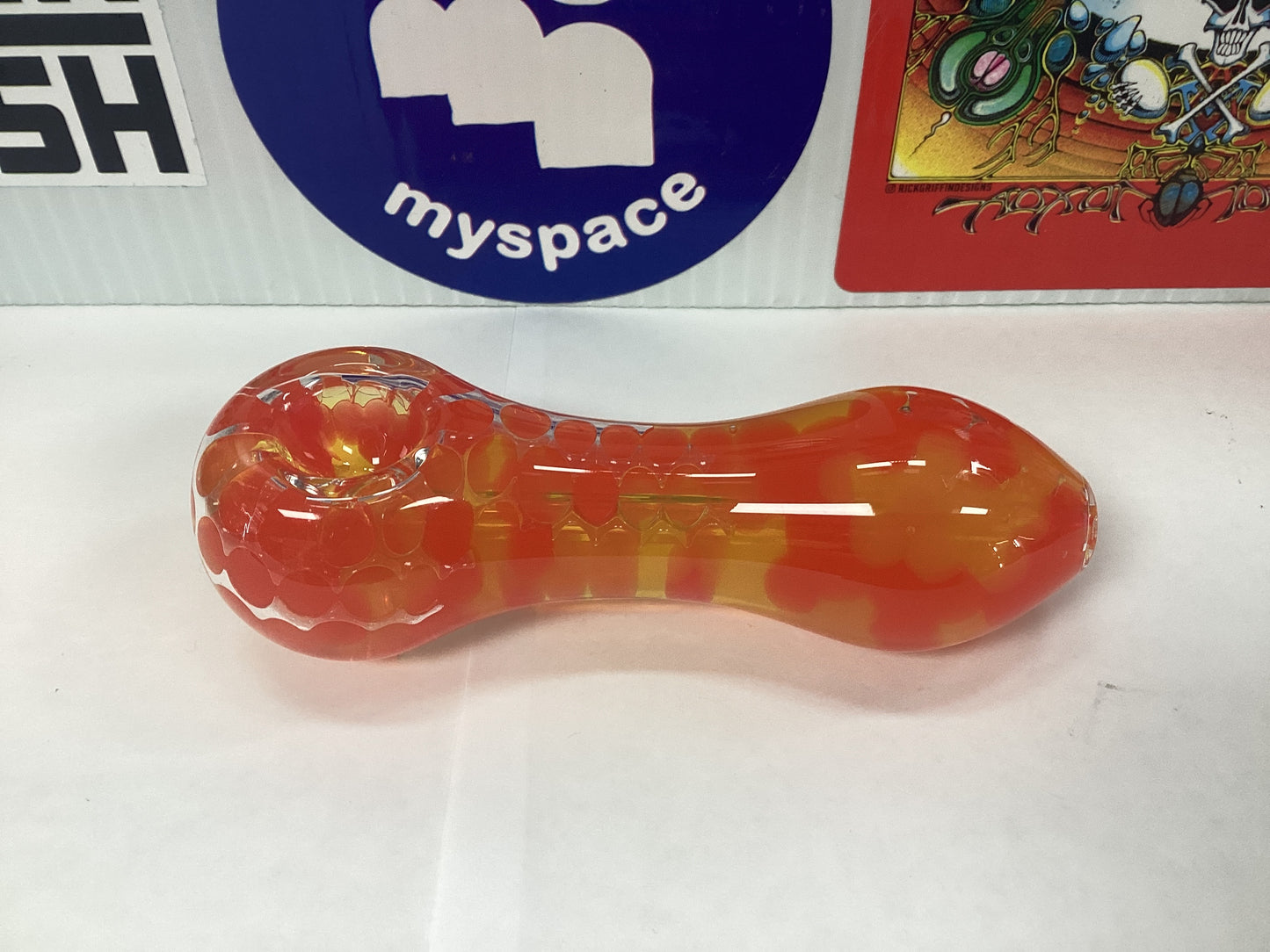 Freezable Glass Pipe with Water Beads