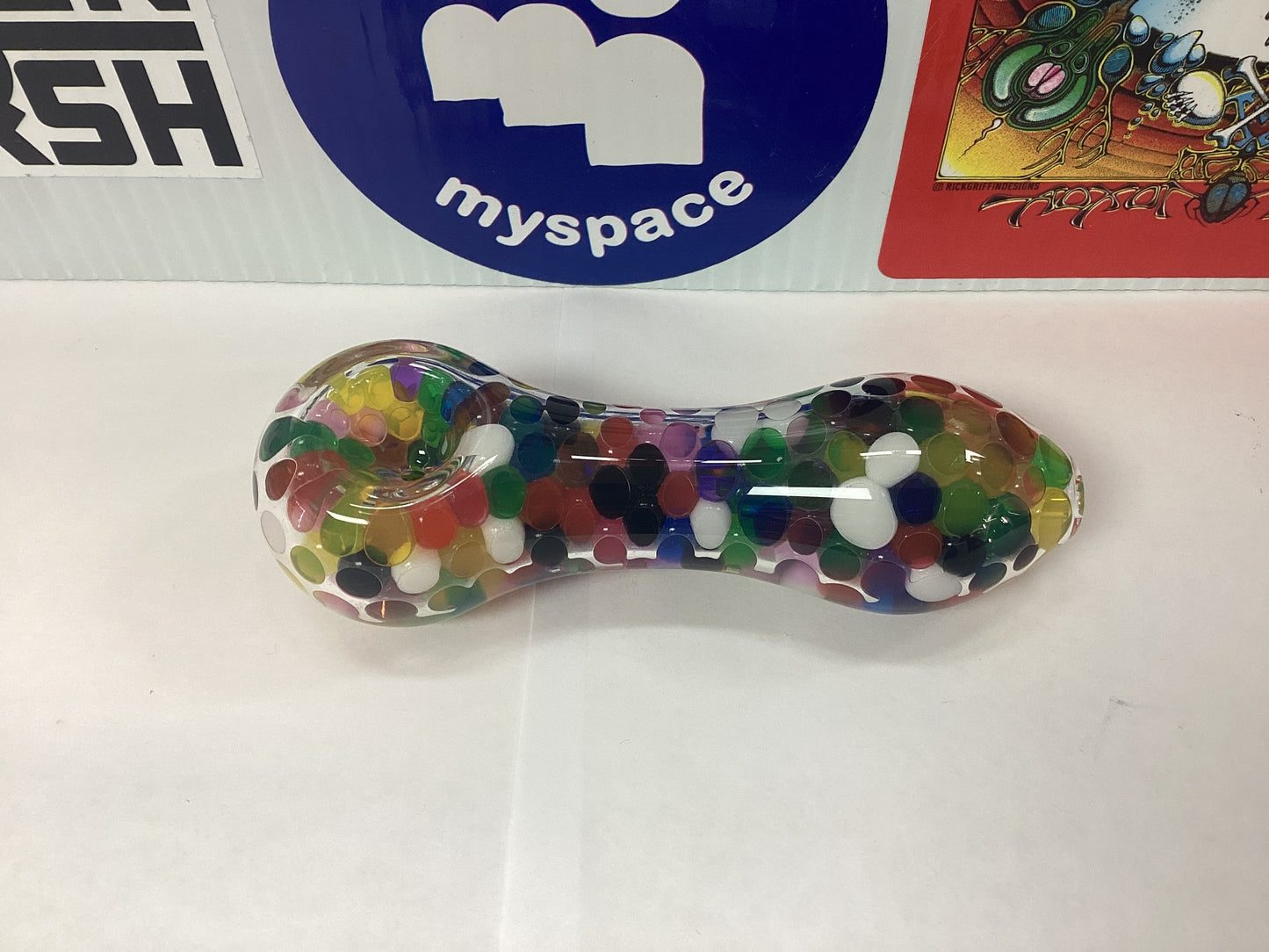 Freezable Glass Pipe with Water Beads