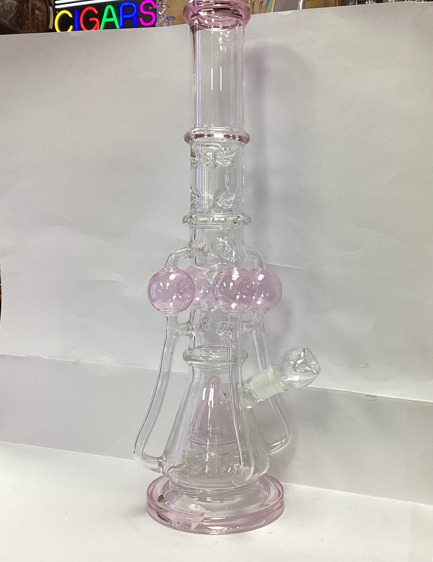 17.5” Quad Pearls Recycler Water Pipe Bong