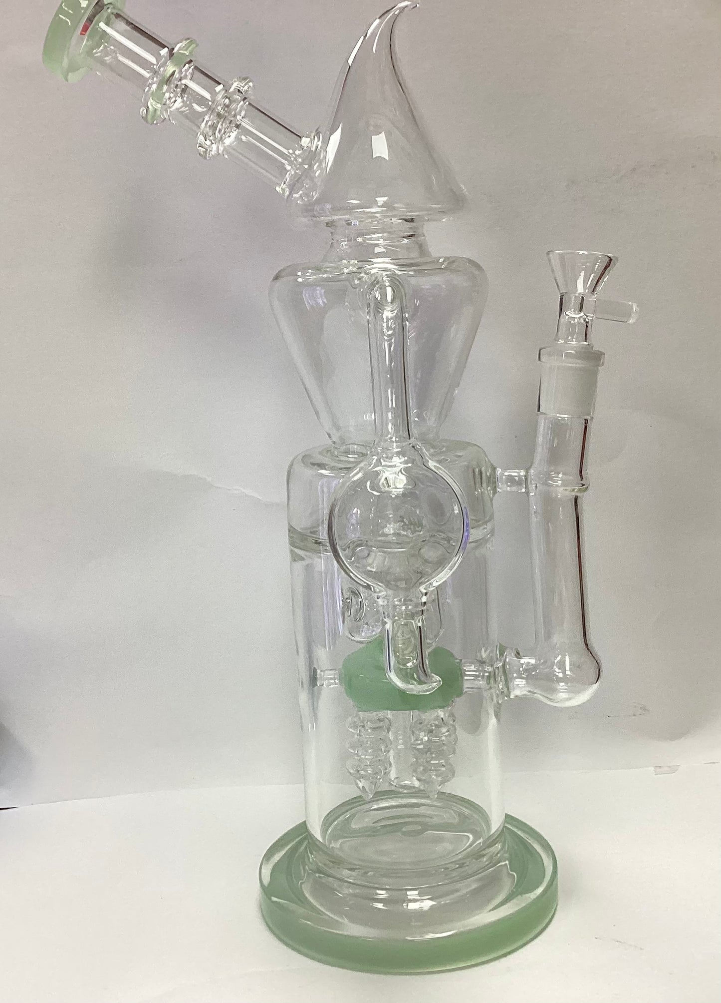 13” Microscope Tower Bong W Recycler